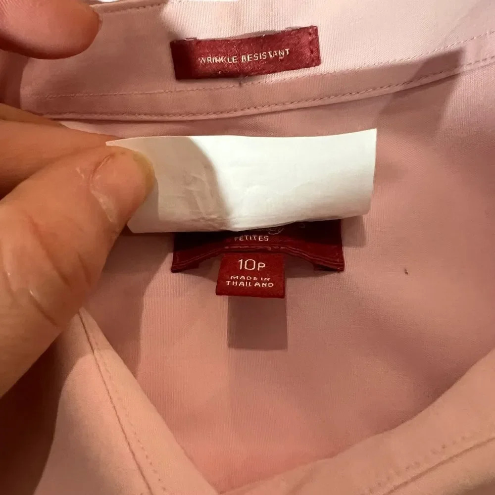 Talbot Pink Button Down Size 10P - Picture 2 of 3
